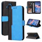 For Nokia G10 / G20 Business Stitching-Color Horizontal Flip PU Leather Case with Holder & Card Slots & Photo Frame(Blue) - 1