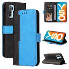 For vivo Y50 / Y30 Global Business Stitching-Color Horizontal Flip PU Leather Case with Holder & Card Slots & Photo Frame(Blue) - 1