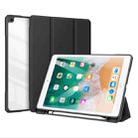 DUX DUCIS TOBY Series Shockproof PU Leather + PC + TPU Horizontal Flip Case with Holder & Pen Slot & Sleep / Wake-up Function For iPad 9.7 inch 2017 / 2018(Black) - 1