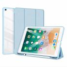 DUX DUCIS TOBY Series Shockproof PU Leather + PC + TPU Horizontal Flip Case with Holder & Pen Slot & Sleep / Wake-up Function For iPad 9.7 inch 2017 / 2018(Blue) - 1