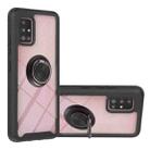 For Samsung Galaxy A51 5G Starry Sky Solid Color Series Shockproof PC + TPU Protective Case with Ring Holder & Magnetic Function(Black) - 1