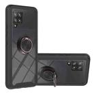 For Samsung Galaxy A42 5G Starry Sky Solid Color Series Shockproof PC + TPU Protective Case with Ring Holder & Magnetic Function(Black) - 1