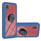 For Samsung Galaxy A01 Core Starry Sky Solid Color Series Shockproof PC + TPU Protective Case with Ring Holder & Magnetic Function(Blue) - 1