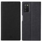 For Samsung Galaxy A03s 4G 166mm ViLi DMX Series Shockproof TPU + PU Leather Magnetic Attraction Horizontal Flip Case with Card Slot & Holder(Black) - 1