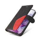 For Samsung Galaxy S20+ Dual-color Splicing Horizontal Flip PU Leather Case with Holder & Card Slots & Wallet(Black) - 7