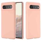 For Google Pixel 6 Pure Color Liquid Silicone Shockproof Full Coverage Case(Pink) - 1