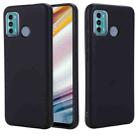 For Motorola Moto G60 Solid Color Liquid Silicone Dropproof Full Coverage Protective Case(Black) - 1