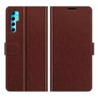 For TCL 20 Pro 5G R64 Texture Single Horizontal Flip Protective Case with Holder & Card Slots & Wallet& Photo Frame(Brown) - 1