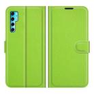 For TCL 20 Pro 5G Litchi Texture Horizontal Flip Protective Case with Holder & Card Slots & Wallet(Green) - 1