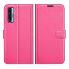 For TCL 20S / 20 5G / 20L Litchi Texture Horizontal Flip Protective Case with Holder & Card Slots & Wallet(Rose Red) - 1