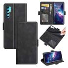 For TCL 20 Pro 5G Dual-side Magnetic Buckle Horizontal Flip Leather Case with Holder & Card Slots & Wallet(Black) - 1