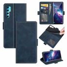 For TCL 20 Pro 5G Dual-side Magnetic Buckle Horizontal Flip Leather Case with Holder & Card Slots & Wallet(Blue) - 1