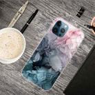 For iPhone 13 Pro Abstract Marble Pattern TPU Protective Case (Abstract Light Pink) - 1