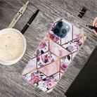 For iPhone 13 Pro Abstract Marble Pattern TPU Protective Case (Rhombus Rose) - 1