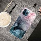 For iPhone 13 Pro Max Abstract Marble Pattern TPU Protective Case (Abstract Light Pink) - 1