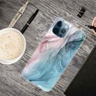 For iPhone 13 Pro Max Abstract Marble Pattern TPU Protective Case (Abstract Gray) - 1