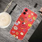 For iPhone 13 mini Painted Pattern High Transparent TPU Protective Case (Donuts) - 1
