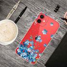 For iPhone 13 mini Painted Pattern High Transparent TPU Protective Case (Star Flower) - 1