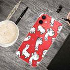 For iPhone 13 mini Painted Pattern High Transparent TPU Protective Case (Alpaca) - 1