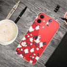 For iPhone 13 Painted Pattern High Transparent TPU Protective Case(Magnolia) - 1