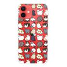 For iPhone 13 Painted Pattern High Transparent TPU Protective Case(Mini Cat) - 2