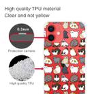 For iPhone 13 Painted Pattern High Transparent TPU Protective Case(Mini Cat) - 4