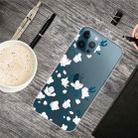 For iPhone 13 Pro Painted Pattern High Transparent TPU Protective Case (Magnolia) - 1