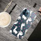 For iPhone 13 Pro Painted Pattern High Transparent TPU Protective Case (Alpaca) - 1