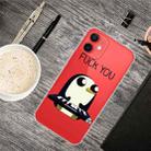 For iPhone 13 mini Painted Pattern High Transparent TPU Protective Case (Penguin) - 1