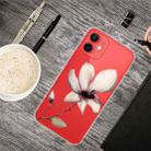 For iPhone 13 mini Painted Pattern High Transparent TPU Protective Case (Lotus) - 1
