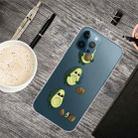 For iPhone 13 Pro Max Painted Pattern High Transparent TPU Protective Case (Avocado) - 1