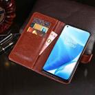 For OnePlus Nord N200 5G idewei Crazy Horse Texture Horizontal Flip Leather Case with Holder & Card Slots & Wallet(Blue) - 5