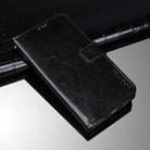 For ZTE Blade A71 idewei Crazy Horse Texture Horizontal Flip Leather Case with Holder & Card Slots & Wallet(Black) - 1