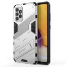 For Samsung Galaxy A72 5G / 4G Punk Armor 2 in 1 PC + TPU Shockproof Case with Invisible Holder(White) - 1