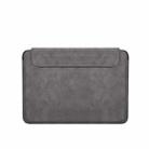 PU03 Lightweight Sheepskin Notebook Liner Bag, Size:14.1-15.4 inch(Deep Space Gray) - 1