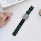 Nylon Watch Band For Apple Watch Series 9&8&7 41mm / SE 3&SE 2&6&SE&5&4 40mm / 3&2&1 38mm(Dark Green) - 1