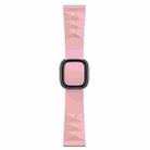 Modern Style Silicone Watch Band For Apple Watch Series 8&7 41mm / SE 2&6&SE&5&4 40mm / 3&2&1 38mm, Style:Black Buckle(Light Pink) - 1