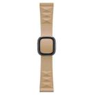 Modern Style Silicone Watch Band For Apple Watch Series 8&7 41mm / SE 2&6&SE&5&4 40mm / 3&2&1 38mm, Style:Black Buckle(Walnut) - 1