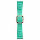 Modern Style Silicone Watch Band For Apple Watch Series 8&7 41mm / SE 2&6&SE&5&4 40mm / 3&2&1 38mm, Style:Rose Gold Buckle(Mint Green) - 1