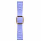 Modern Style Silicone Watch Band For Apple Watch Series 8&7 41mm / SE 2&6&SE&5&4 40mm / 3&2&1 38mm, Style:Rose Gold Buckle(Purple) - 1