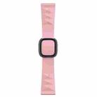 Modern Style Silicone Watch Band For Apple Watch Ultra 49mm / Series 8&7 45mm / SE 2&6&SE&5&4 44mm / 3&2&1 42mm, Style:Black Buckle(Light Pink) - 1