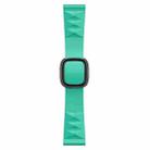 Modern Style Silicone Watch Band For Apple Watch Ultra 49mm / Series 8&7 45mm / SE 2&6&SE&5&4 44mm / 3&2&1 42mm, Style:Black Buckle(Mint Green) - 1