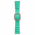 Modern Style Silicone Watch Band For Apple Watch Ultra 49mm / Series 8&7 45mm / SE 2&6&SE&5&4 44mm / 3&2&1 42mm, Style:Rose Gold Buckle(Mint Green) - 1