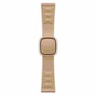 Modern Style Silicone Watch Band For Apple Watch Ultra 49mm / Series 8&7 45mm / SE 2&6&SE&5&4 44mm / 3&2&1 42mm, Style:Rose Gold Buckle(Walnut) - 1