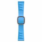 Modern Style Silicone Watch Band For Apple Watch Ultra 49mm&Watch Ultra 2 49mm / Series 9&8&7 45mm / SE 3&SE 2&6&SE&5&4 44mm / 3&2&1 42mm, Style:Silver Buckle(Lake Blue) - 1