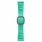 Modern Style Silicone Watch Band For Apple Watch Ultra 49mm&Watch Ultra 2 49mm / Series 9&8&7 45mm / SE 3&SE 2&6&SE&5&4 44mm / 3&2&1 42mm, Style:Silver Buckle(Mint Green) - 1