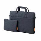 POFOKO A530 Series Portable Laptop Bag with Small Bag & Removable Strap, Size:14-15.4 inch(Dark Gray) - 1