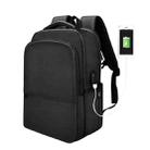 SJ01 Business Casual Computer Backpack with USB Charging Port, Size:15.6-17.3 inch Universal(Black) - 1