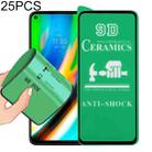 For Motorola Moto G9 Plus 25 PCS 9D Full Screen Full Glue Ceramic Film - 1