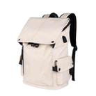 SJ02 13-15.6 inch Universal Large-capacity Laptop Backpack with USB Charging Port(Apricot) - 1